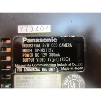 Panasonic GP-MS112V Industrial BW CCD Camera GPMS112V - Used
