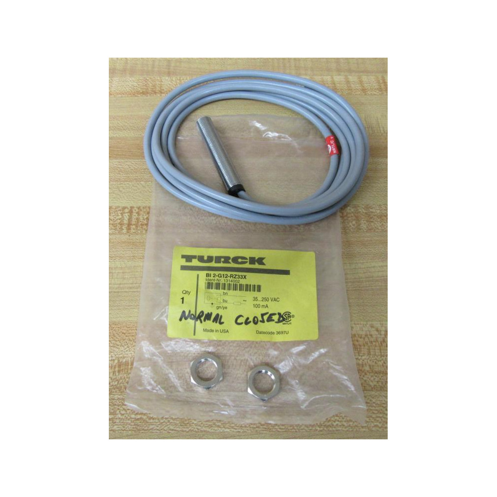 Turk BI 2-G12-RZ33X Proximity Sensor1314002 Turk BI 2-G12-RZ33X Proximity Sensor1314002