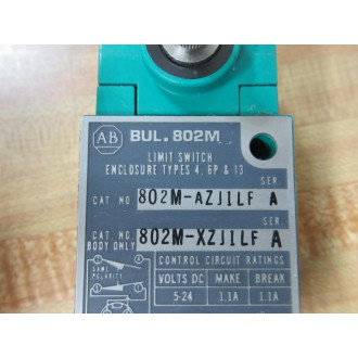 Allen Bradley 802M-AZJ1LF Limit Switch 802MAZJ1LF Series A - New No Box