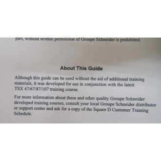 Telemecanique AUTC106 Software Procedures Guide - Used Telemecanique AUTC106 Software Procedures Guide - Used
