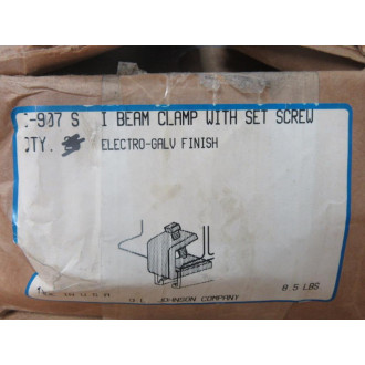 O.L. Johnson C-907 S I Beam Clamp With Set Screw C907S (Pack of 23) O.L. Johnson C-907 S I Beam Clamp With Set Screw C907S (Pack of 23)