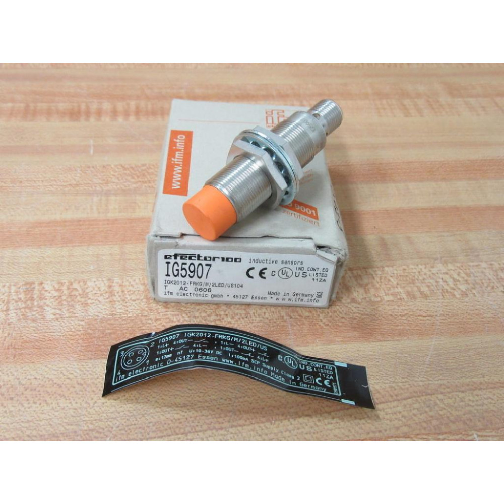 IFM Efector IG5907 Inductive Sensor IFM Efector IG5907 Inductive Sensor