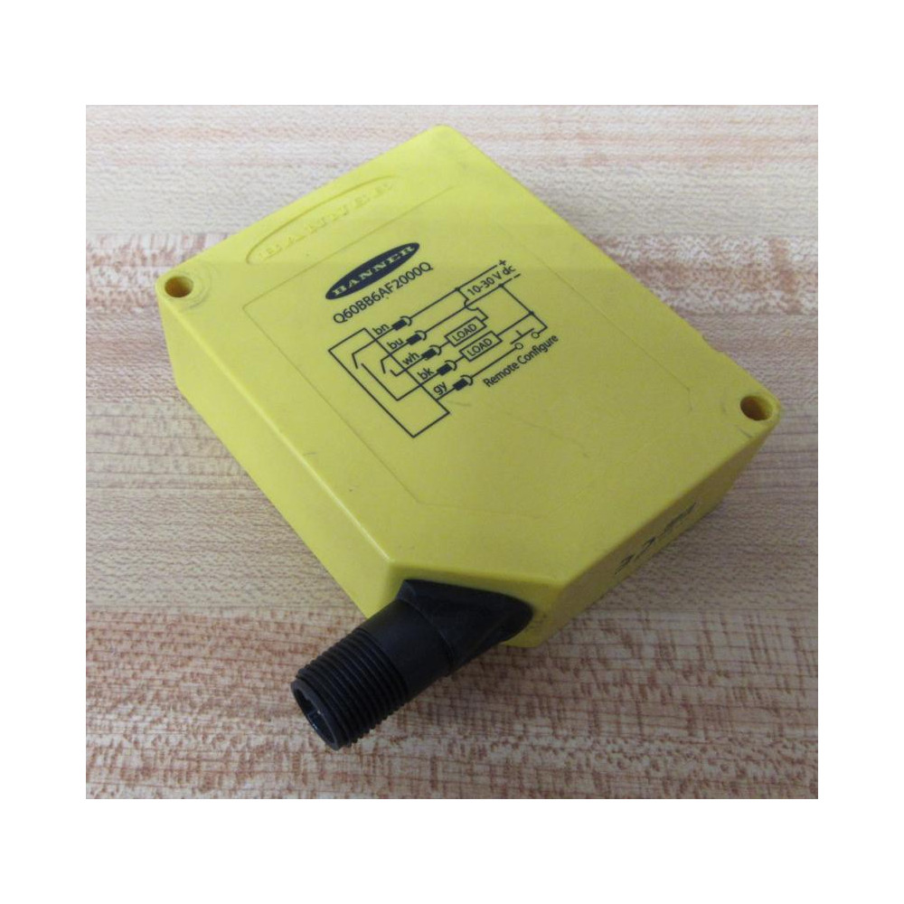 Banner Q60BB6AF2000Q Photoelectric Sensor 63001 - Used Banner Q60BB6AF2000Q Photoelectric Sensor 63001 - Used