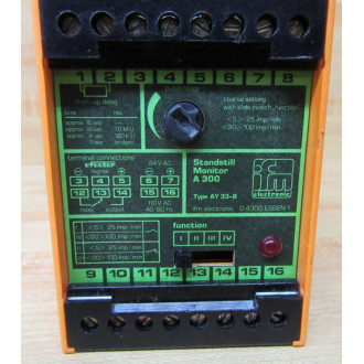 IFM Efector A 300 Standstill Monitor A300 - Used