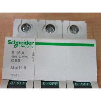 Merlin Gerin 17461 Square D Breaker 15A MG17461 Schneider