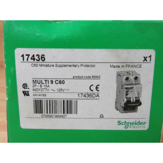 Schneider 17436 Square D Breaker MG17436 Merlin Gerin Schneider 17436 Square D Breaker MG17436 Merlin Gerin