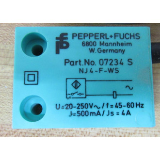 Pepperl + Fuchs 07234 S Inductive Sensor 07234S - New No Box