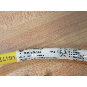 Allen Bradley 889R-M5AEA-2 QD Cordset 889RM5AEA2