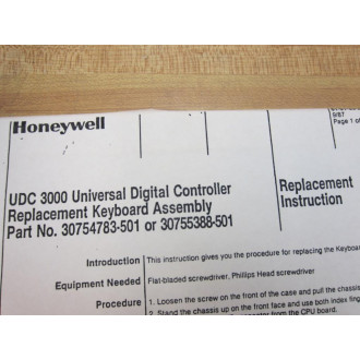 Honeywell 30754783-501 Keypad DC3003 30754783501 Honeywell 30754783-501 Keypad DC3003 30754783501
