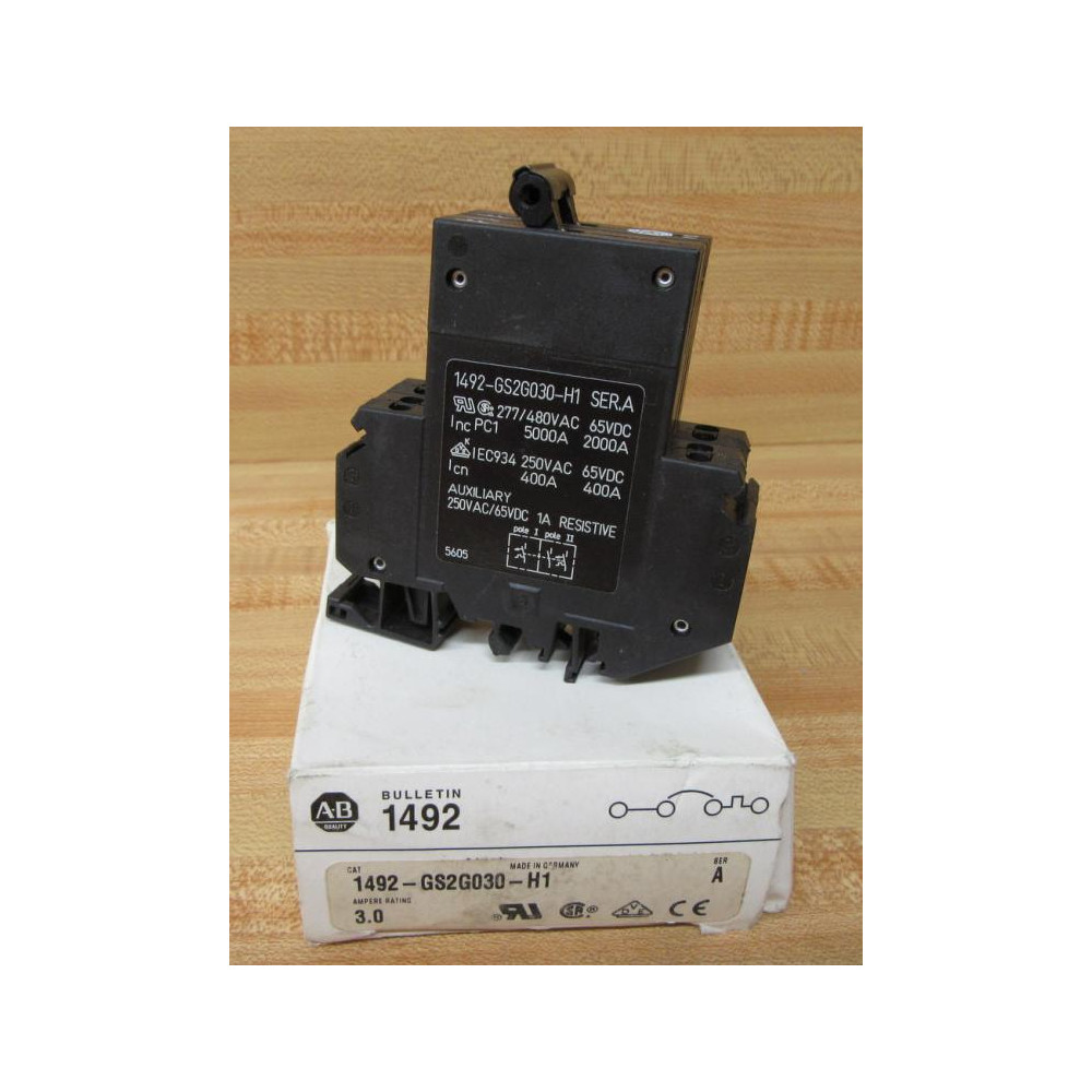 Allen Bradley 1492-GS2G030-H1 Circuit Breaker 1492GS2G030H1 Allen Bradley 1492-GS2G030-H1 Circuit Breaker 1492GS2G030H1