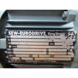 SEW Eurodrive WA20 DT63L4 Motor WGear Box WA20DT63L4 - New No Box