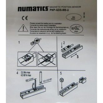 Numatics PNP-QDS-M8-U Magnetic Position Sensor PNPQDSM8U
