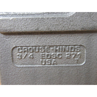 Crouse & Hinds EDSC 271 34" Mounting Box EDSC271 - New No Box