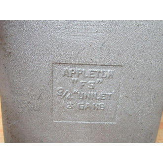 Appleton FS 375 3 Gang Unilet Body 34" - New No Box