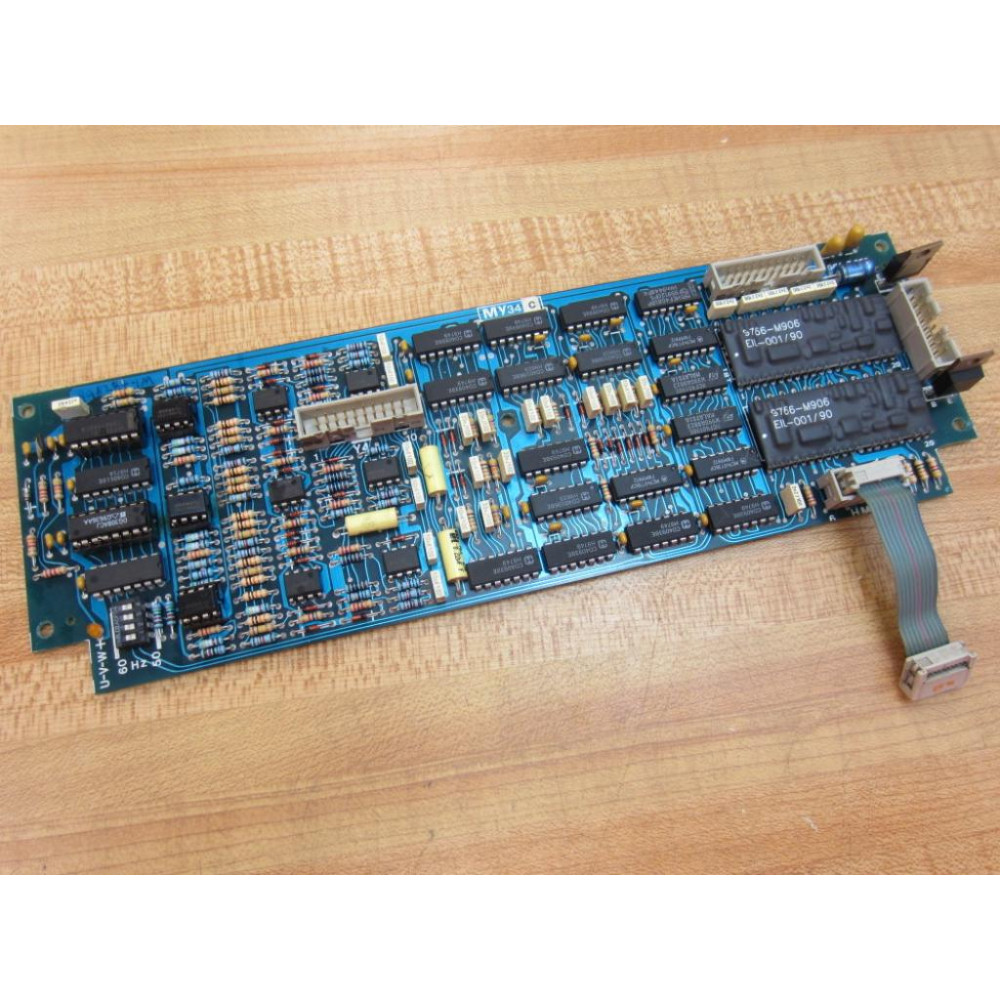 SIEI ECS 1514 MY34 Circuit Board ECS1514 MY34 c  WRibbon Cable - Used