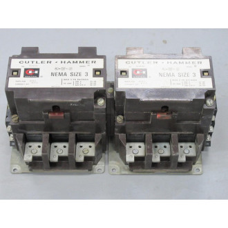 Cutler Hammer C10EN3AB Reversing Contactor CI0EN3 AB - Used