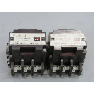 Cutler Hammer C10EN3AB Reversing Contactor CI0EN3 AB - Used
