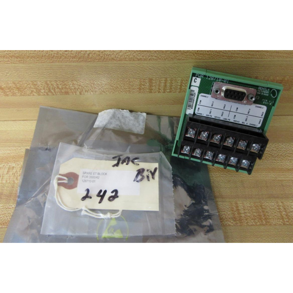 Bently Nevada PWA 128710-01 Termination Block 12871001 Bently Nevada PWA 128710-01 Termination Block 12871001