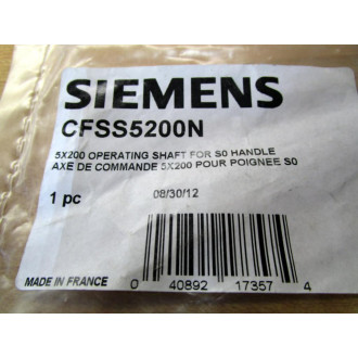Siemens CFSS5200N Operating Shaft Alt. Hardware Siemens CFSS5200N Operating Shaft Alt. Hardware