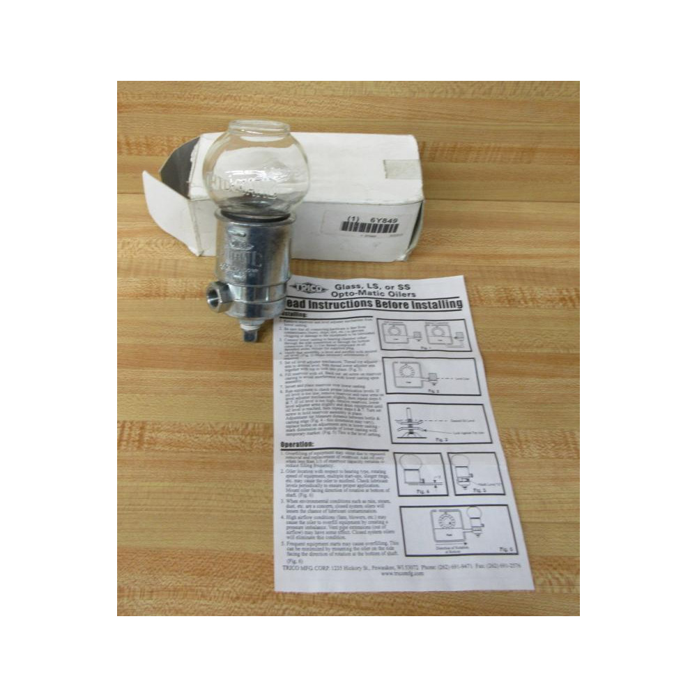 Trico 6Y849 Glass Constant Level Oiler Trico 6Y849 Glass Constant Level Oiler