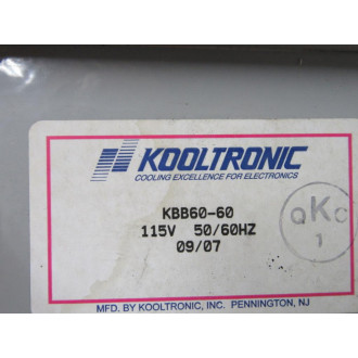 Kooltronic KBB60-60 K55HXPJ-8973 Centrifugal Blower 100261-22 - New No Box Kooltronic KBB60-60 K55HXPJ-8973 Centrifugal Blower 100261-22 - New No Box
