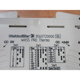 Weidmuller 8560720000 Isolation Transformer WAS5 Pro Thermo - Used