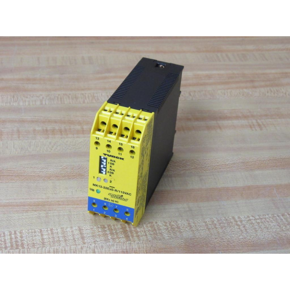 Turck MK13-22Ex0-R115VAC Relay Module MK1322Ex0R115VAC - Used Turck MK13-22Ex0-R115VAC Relay Module MK1322Ex0R115VAC - Used