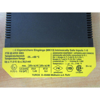 Turck MK13-22Ex0-R115VAC Relay Module MK1322Ex0R115VAC - Used