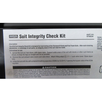 Mine Safety Appliances 476934 Suit Integrity Check Kit