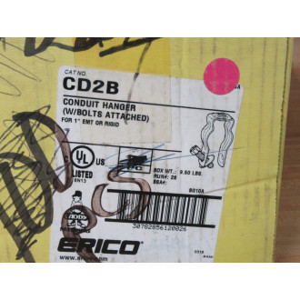 Erico Caddy CD2B Conduit Hanger WBolt 181150 (Pack of 127) Erico Caddy CD2B Conduit Hanger WBolt 181150 (Pack of 127)