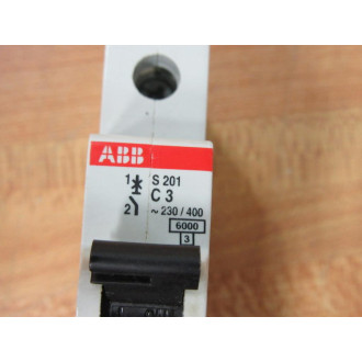 Asea Brown Broveri S201 C3 3A Circuit Breaker S201C3 - Used