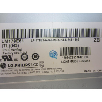 LG Philips LM170E01 17"LCD Display Panel LM170E01-TL-B3 - Used