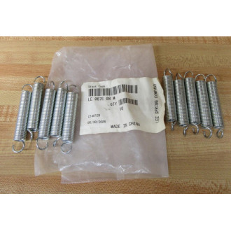 Lee Spring LE 067E 08 M Extension Spring LE067E08M (Pack of 10)