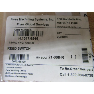 Fives Machining Systems H.1017.6546 Reed Switch H10176546 Fives Machining Systems H.1017.6546 Reed Switch H10176546