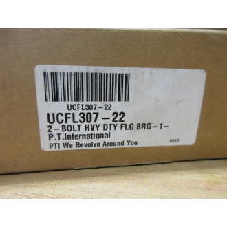 P.T. International UCFL307-22 2-Bolt Flange Bearing FL307