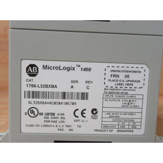Allen Bradley 1766-L32BXBA MicroLogix 1400 1766L32BXBA - Used