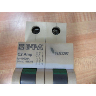 ETA 91H2202 C2 Amp Circuit Breaker - Used ETA 91H2202 C2 Amp Circuit Breaker - Used