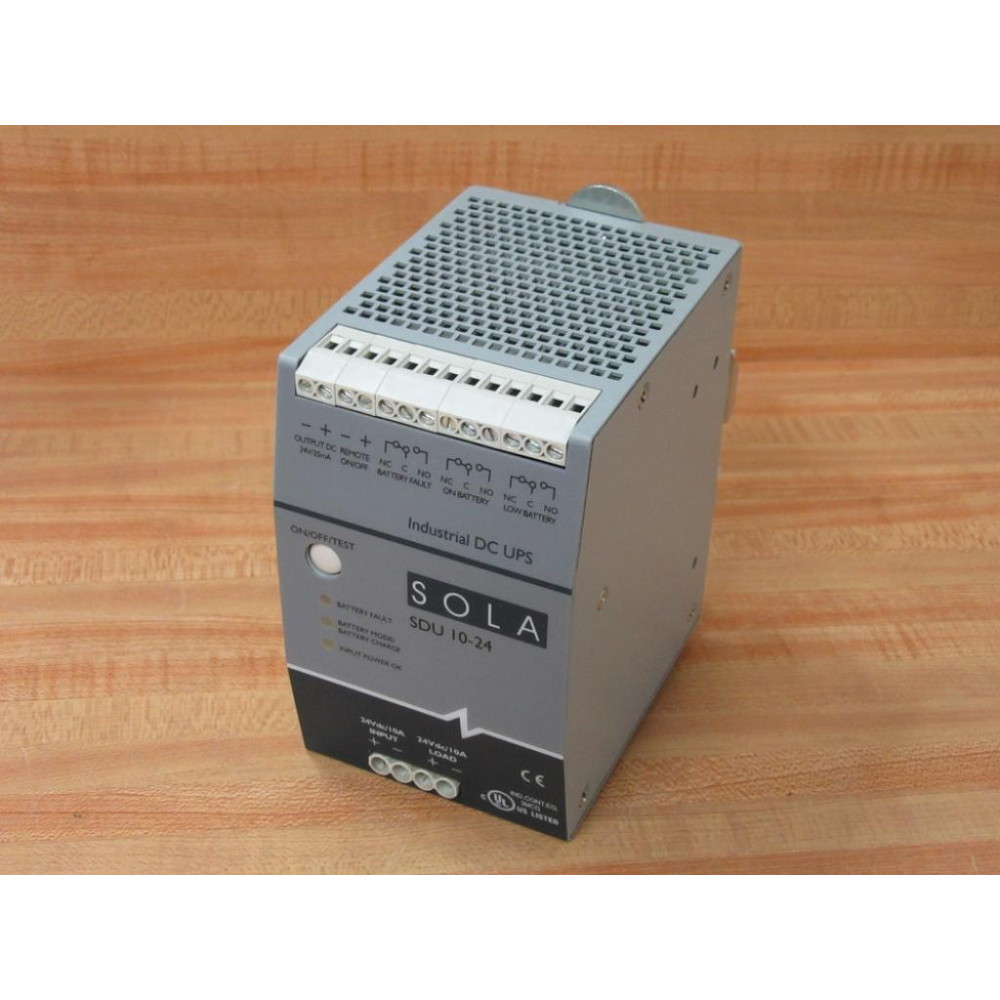 Sola SDU 10-24 Industrial DC UPS SDU 10-DCSYS - Used