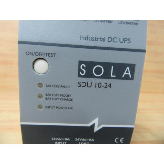 Sola SDU 10-24 Industrial DC UPS SDU 10-DCSYS - Used
