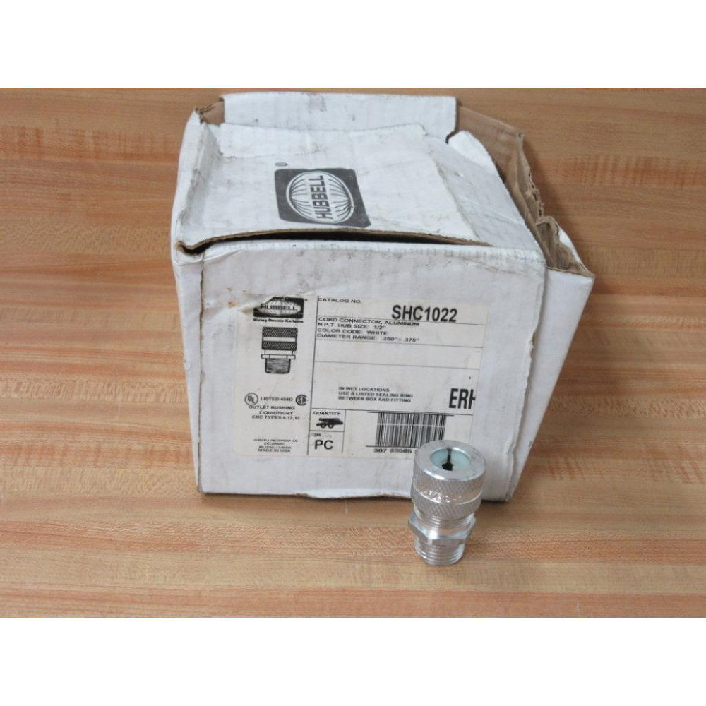 Hubbell SCH1022 12" Aluminum Cord Connector (Pack of 45) Hubbell SCH1022 12" Aluminum Cord Connector (Pack of 45)