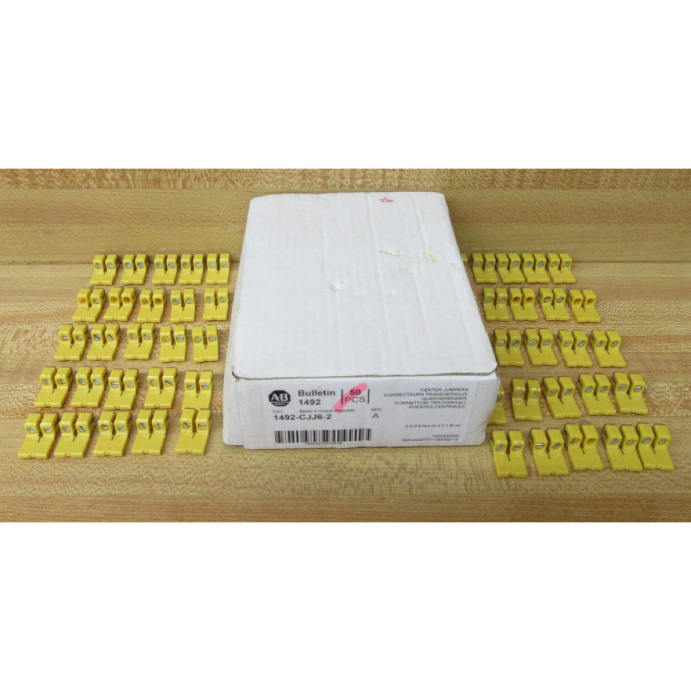 Allen Bradley 1492-CJJ6-2 Center Jumper 1492CJJ62 (Pack of 50) Allen Bradley 1492-CJJ6-2 Center Jumper 1492CJJ62 (Pack of 50)