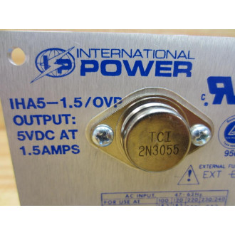 International Power IHA5-1.5OVP Power Supply IHA515OVP - New No Box