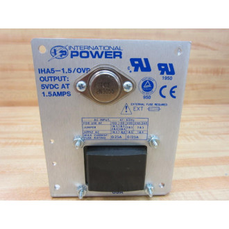 International Power IHA5-1.5OVP Power Supply IHA515OVP - New No Box