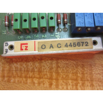 Leeds & Northrup 445672 Logic Board A-D-3981-18-6 - Used