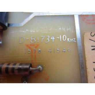 Tocco 1578-4154 Protection & Current Limit Bd  D-81734-10 - Used