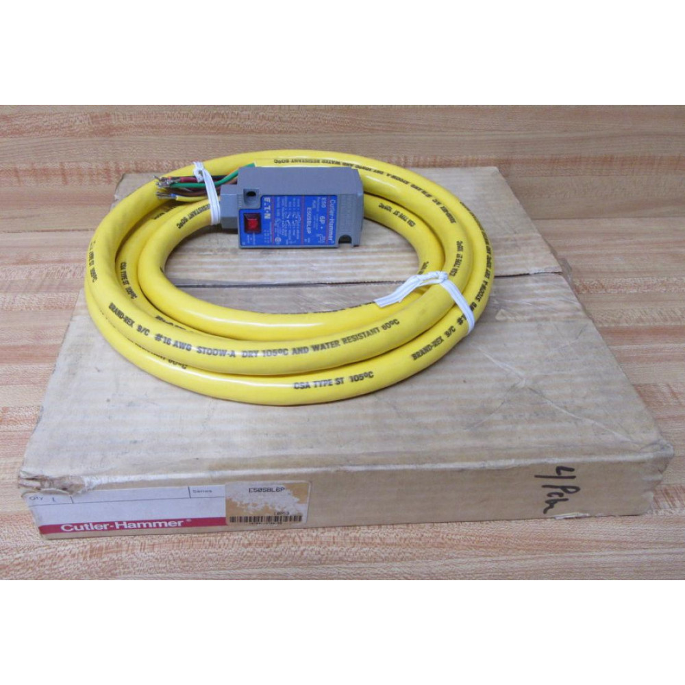 Cutler Hammer E50SBL6PC Eaton Limit Switch Pre-Wired Cutler Hammer E50SBL6PC Eaton Limit Switch Pre-Wired