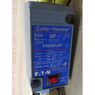 Cutler Hammer E50SBL6PC Eaton  Limit Switch Pre-Wired