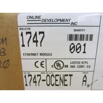 Online Development 1747-OCENET Ethernet Module 1747OCENET