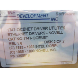 Online Development 1747-OCENET Ethernet Module 1747OCENET