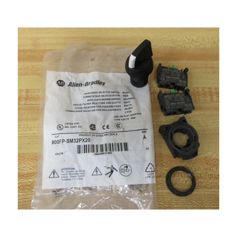 Allen Bradley 800FP-SM32PX20 Selector Switch 800FPSM32PX20 Allen Bradley 800FP-SM32PX20 Selector Switch 800FPSM32PX20